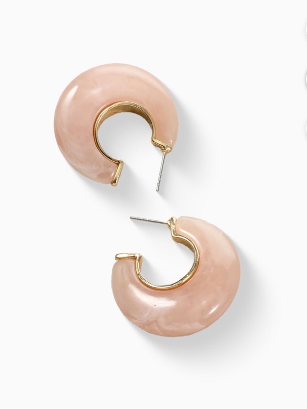 Pink Hoop Earrings